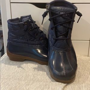 Brand new Navy Sperry Duck Boots SIZE 6